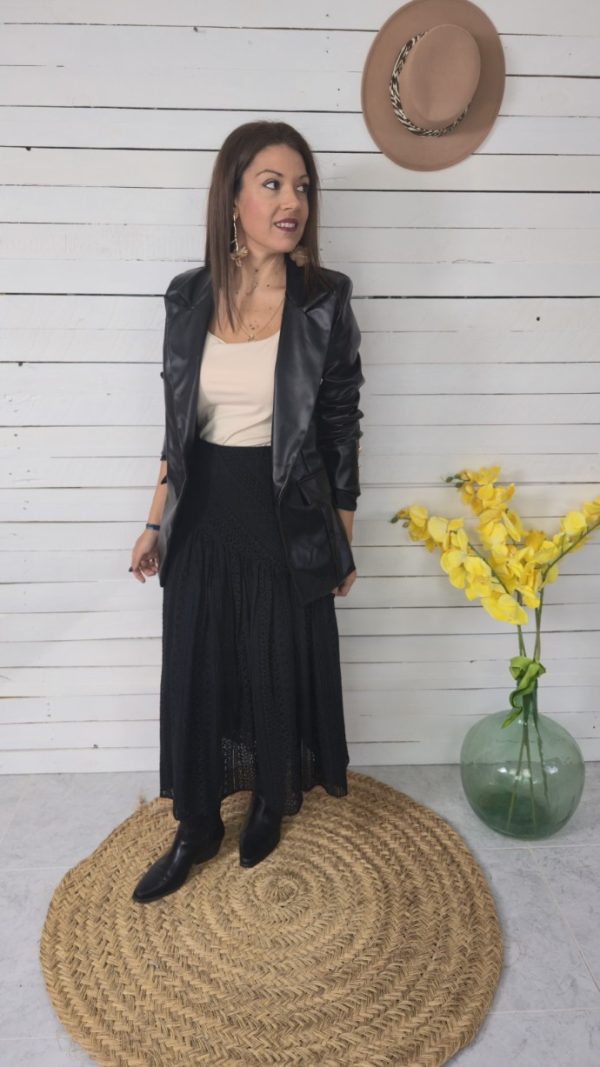 Blazer polipiel sool negro