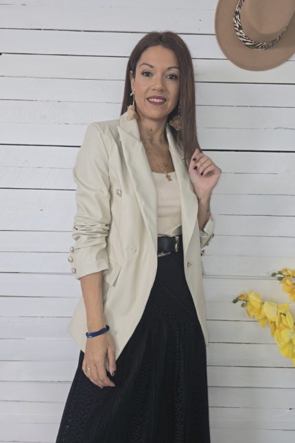 Blazer polipiel sool beige